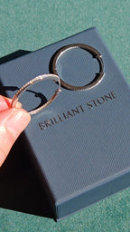 Inside-Out Moissanite Hoops