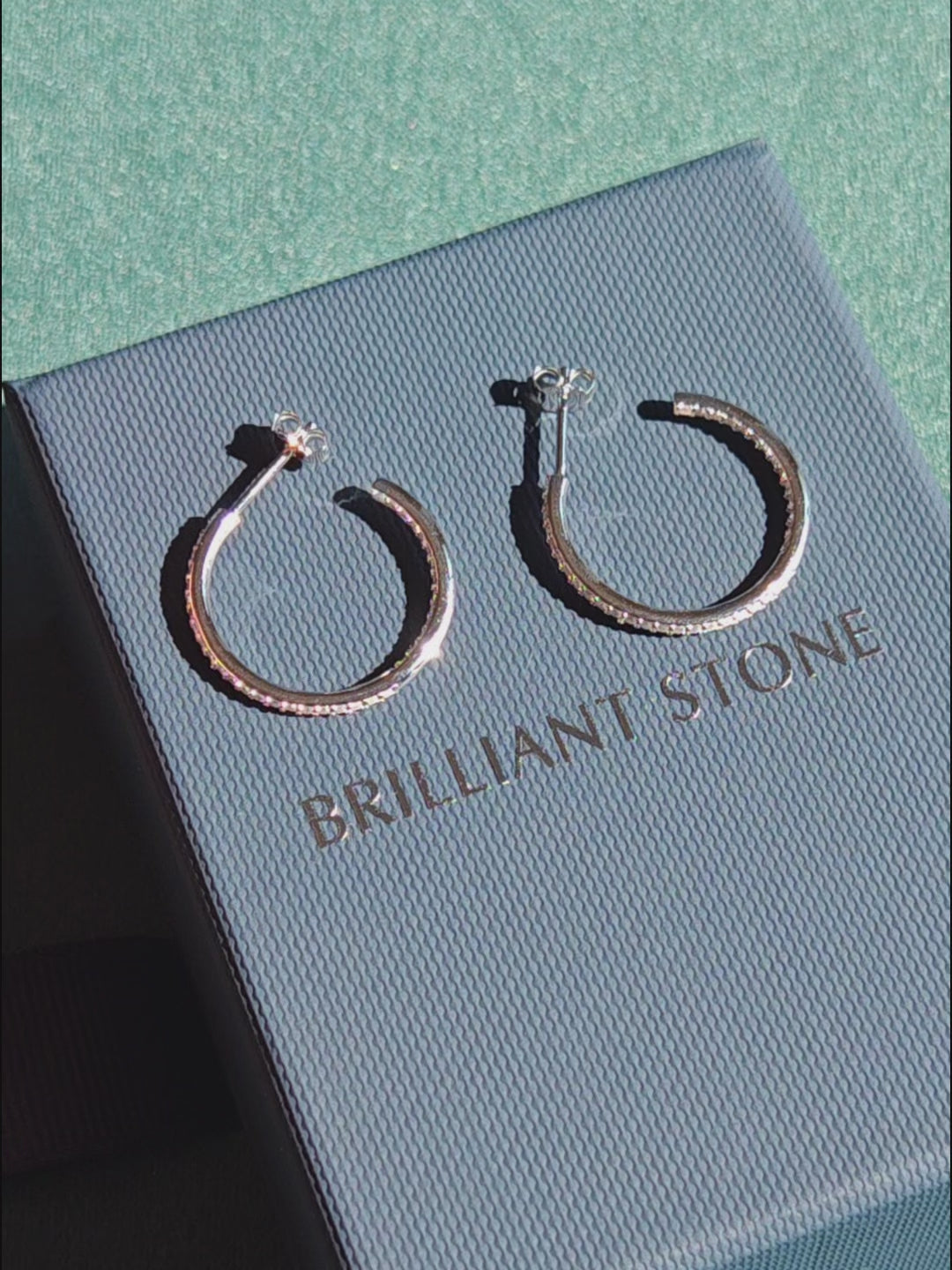 Inside-Out Moissanite Hoops