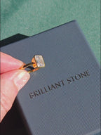 Emerald-Cut Moissanite Ring