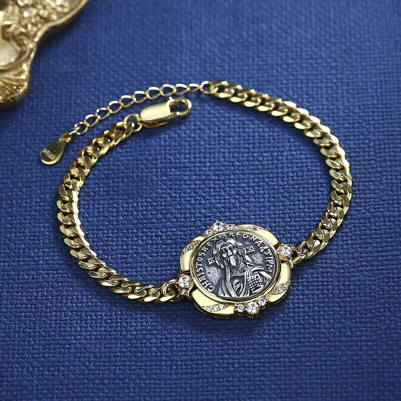 Justinian II Thick Chain Bracelet D1004