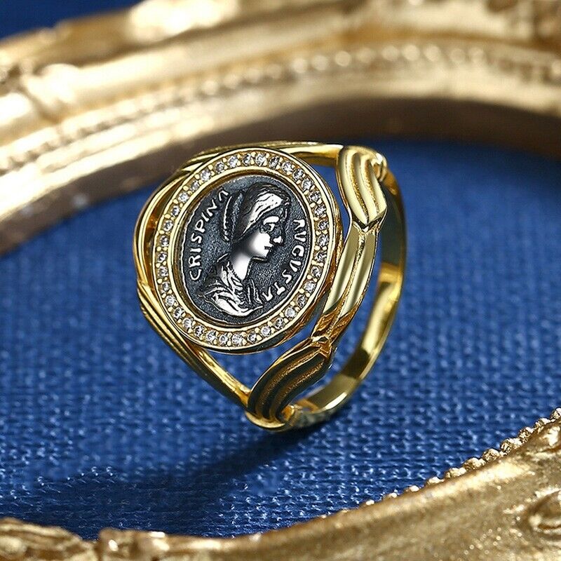 Halo Crispina Coin Ring