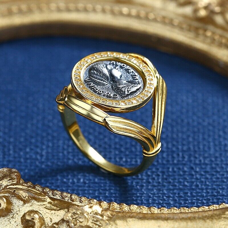 Halo Crispina Coin Ring