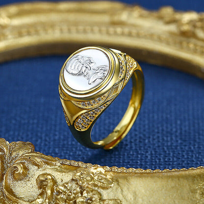 Thick Coin Replica Ring R1057