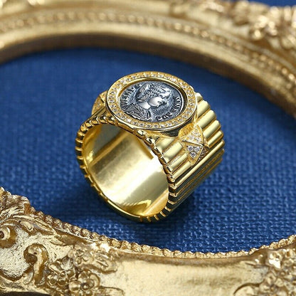 Julia Domna Roman Coin Wide Ring R1002