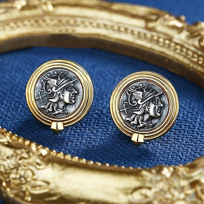 Roman Coin Replica Earrings E1006