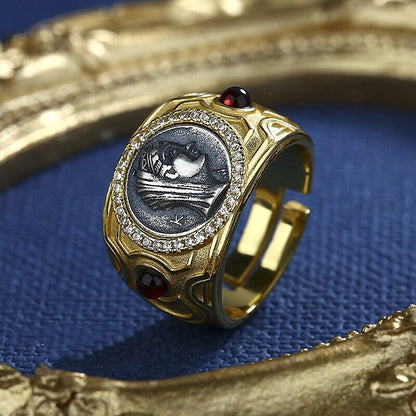 Roman Arsinoe II Coin Replica Ring R1000