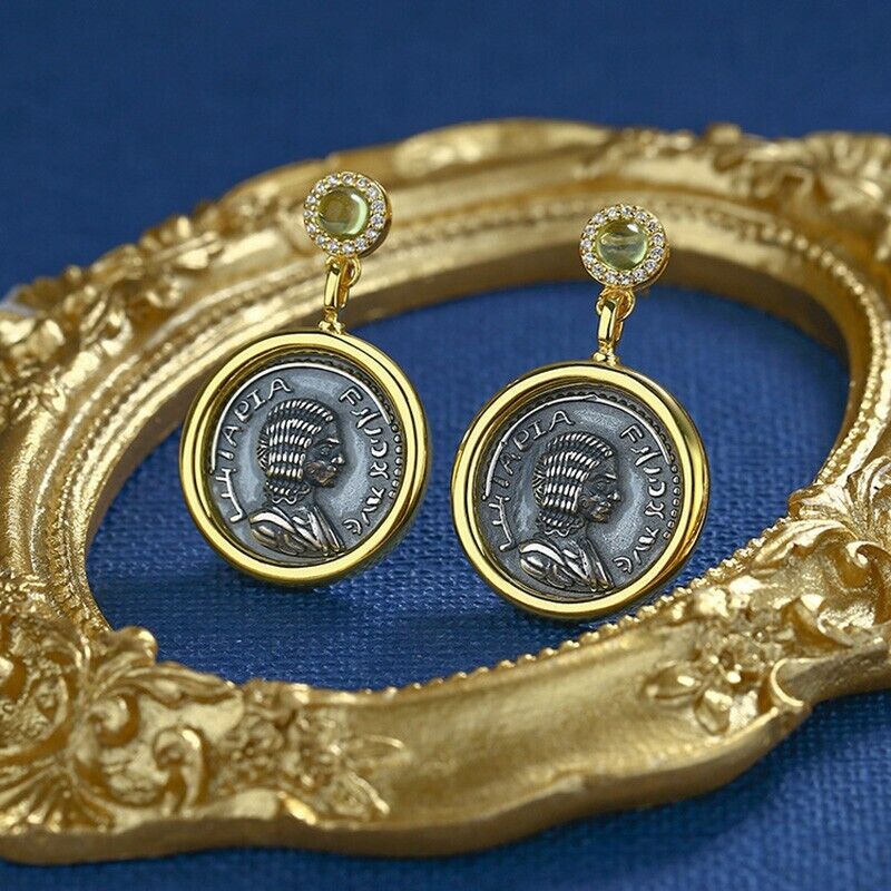 Emperor Roman Coin Earrings E1034