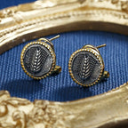 Wheat Ears Greek Coin Earrings E1030