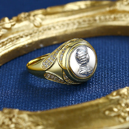 Thick Coin Replica Ring R1057