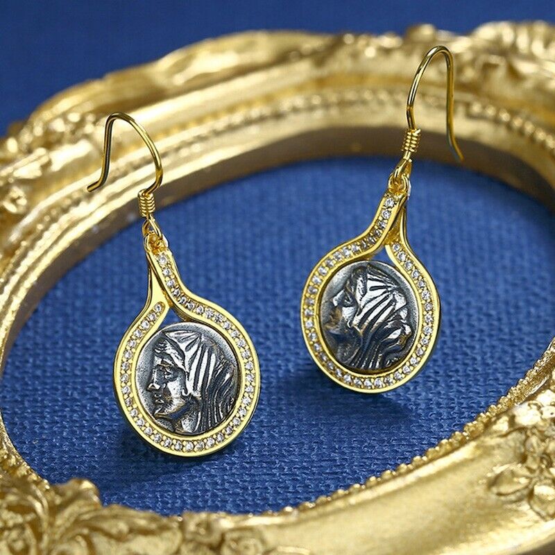 Felicistes Greek Coin Earrings E1074