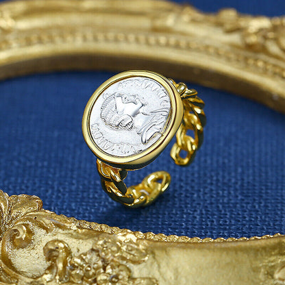 Roman Emperor Coin Ring R1014
