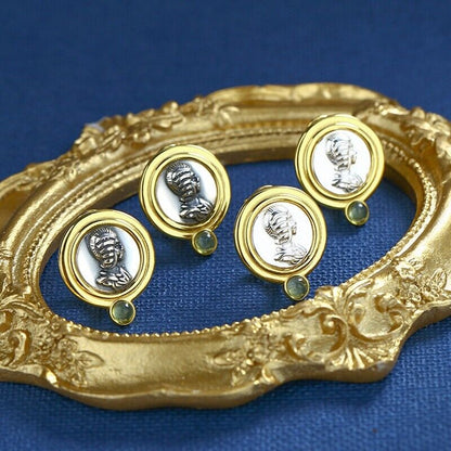 Roman Coin Replica Earrings E1053