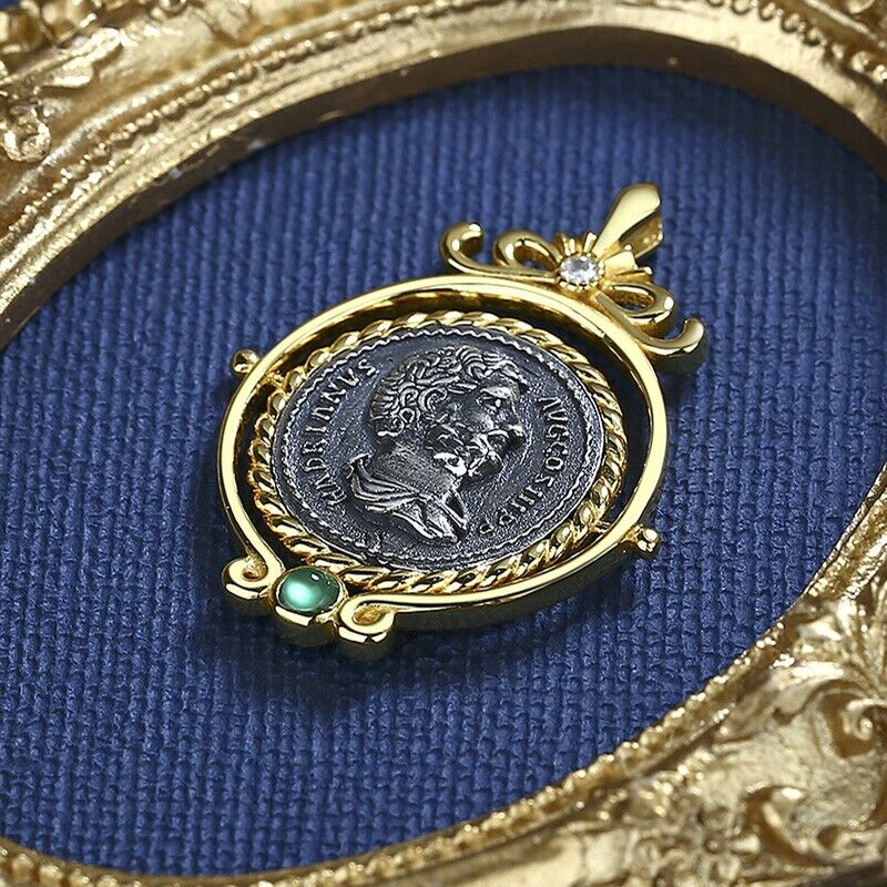 Hadrian Rotating Roman Coin Pendant N1027