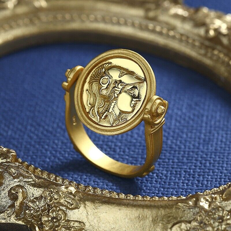Flipping Athena Coin Ring
