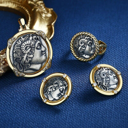 Alexander Macedonia Coin Ring R1011