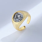 Greek Hermes Roman Coin Replica Ring R1033