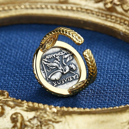 Alexandre Macédoine Coin Ring R1011