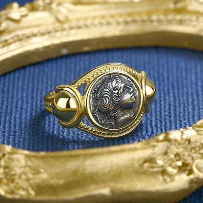 Greek Demetrius I Coin Ring R1027