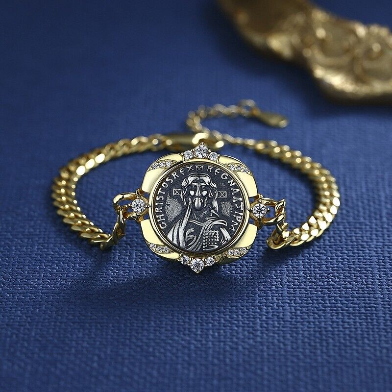 Justinian II Thick Chain Bracelet