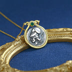 Athena Greek Coin Necklace