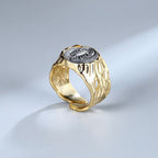 Wide Scorpion Greek Coin Ring R1058