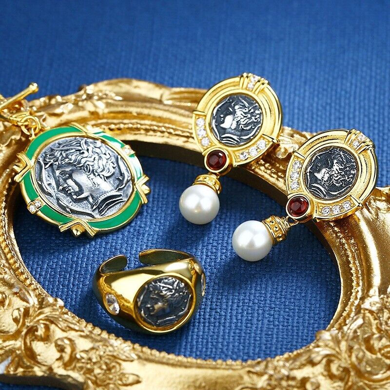 Arethusa Greek Coin Necklace