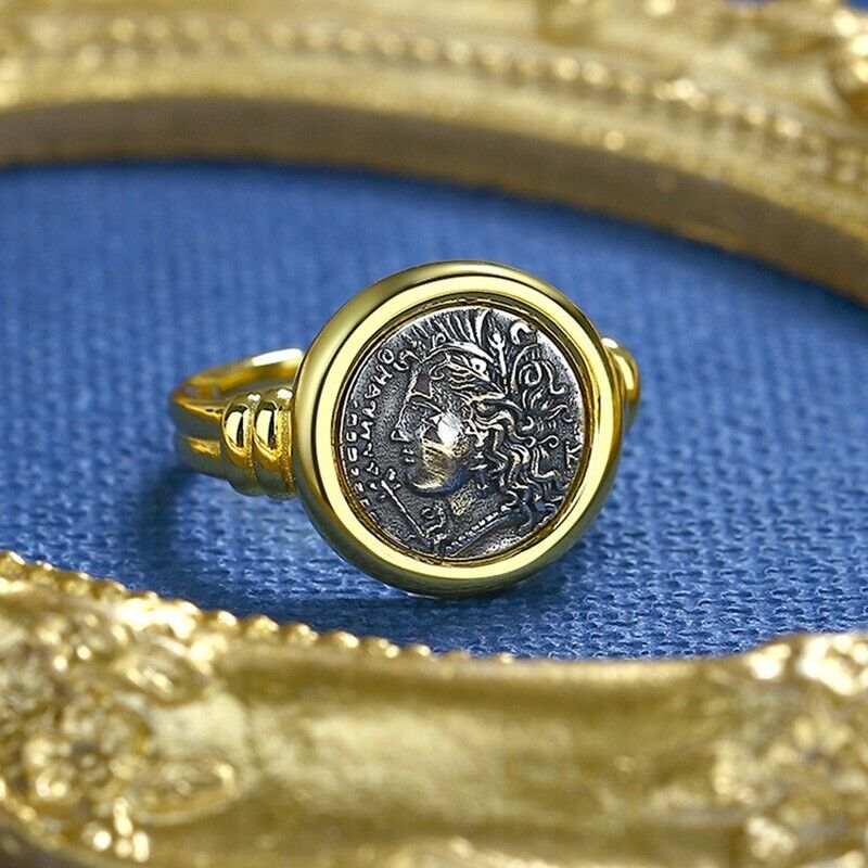 Greek Demeter Replica Coin Ring R1034