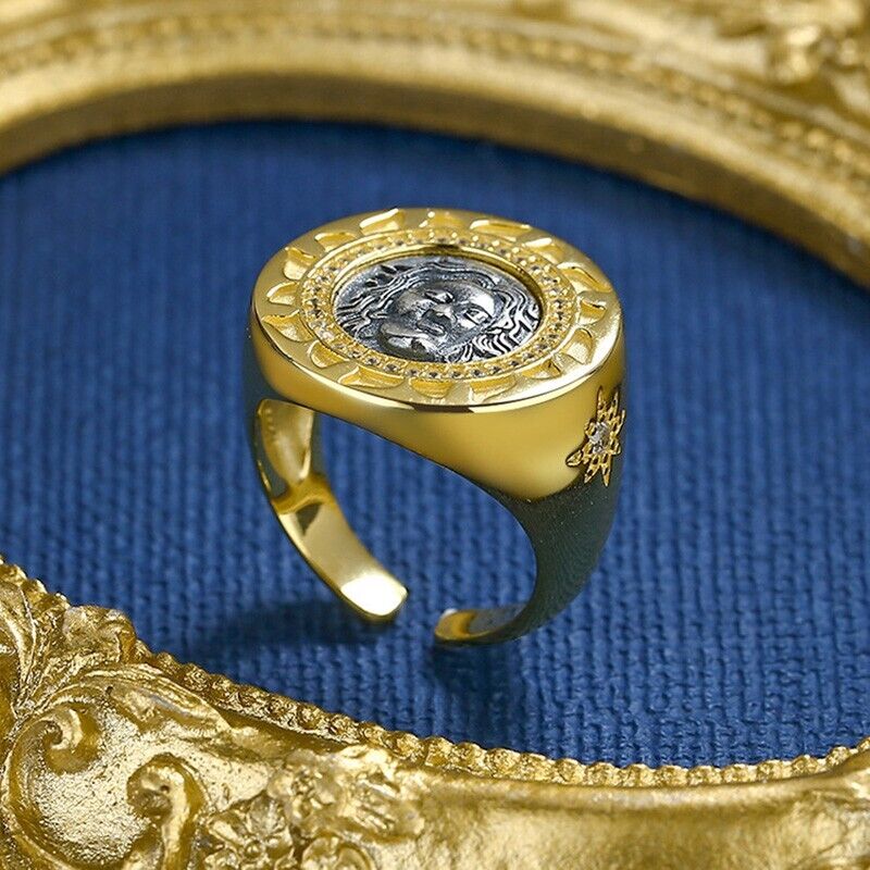 Greek Helios Roman Coin Ring R1018