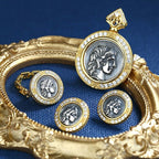 Apollo Roman Coin Halo Pendant N1019