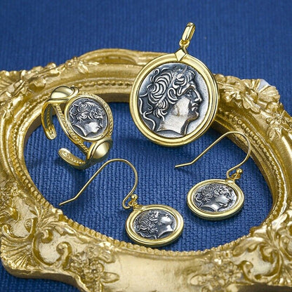 Greek Demetrius I Coin Ring R1027
