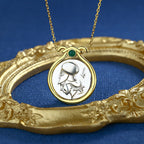 Athena Greek Coin Necklace