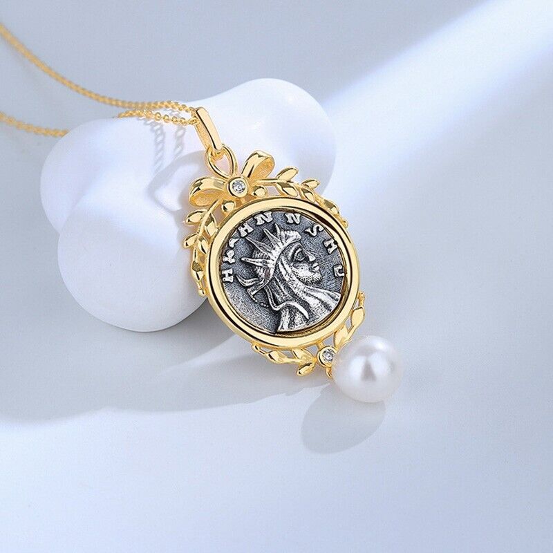 Greek Deity Roman Coin Replica Pendant N1022
