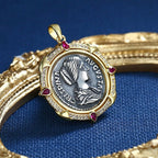 Crispina Greek Coin Pendant N1008
