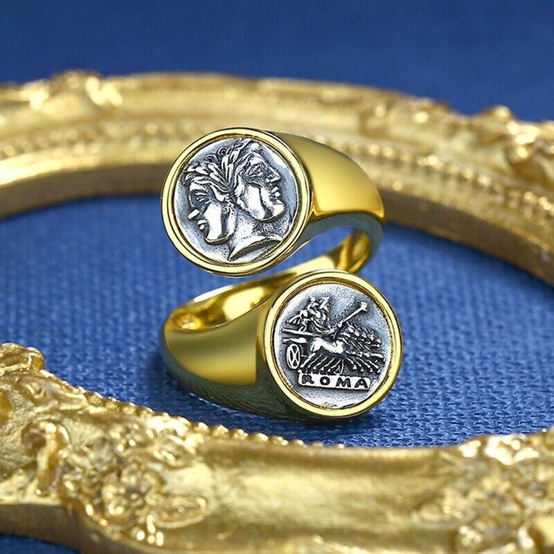 Janus Roman Coin Ring R1028