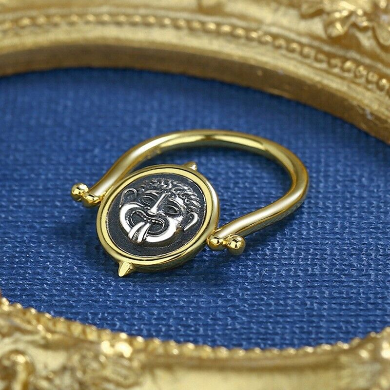 Medusa Rotating Coin Ring