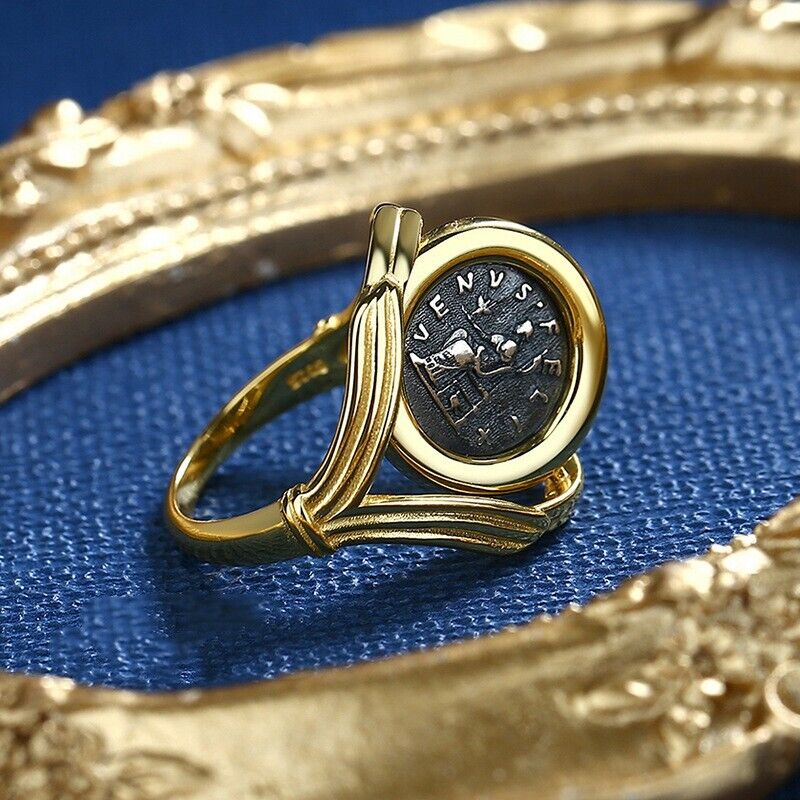 Halo Crispina Coin Ring