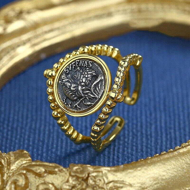 Santu Roman Coin Rope Ring R1056