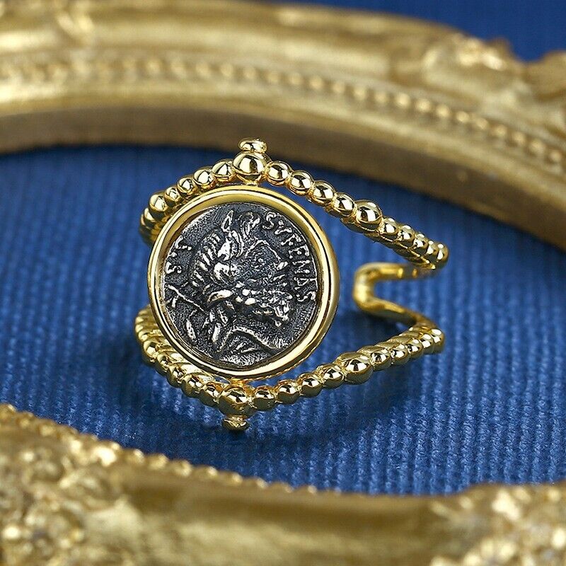 Santu Roman Coin Rope Ring R1056