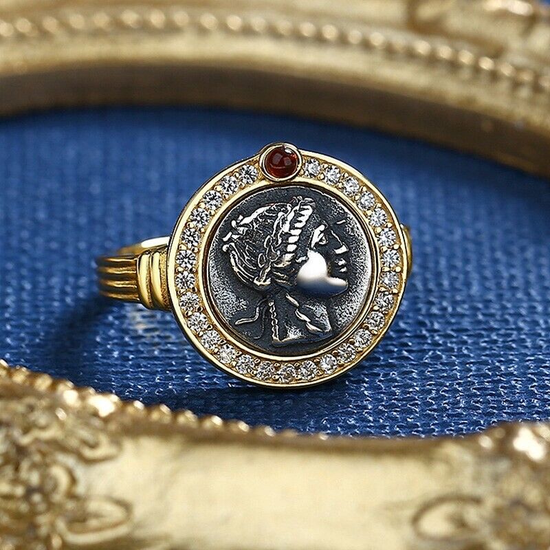 Apollo Ancient Roman Coin Replica Ring R1043