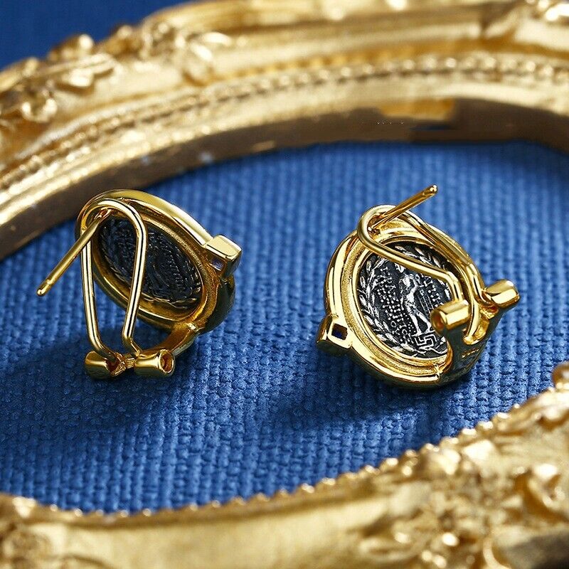 Artemis Greek Coin Earrings E1041