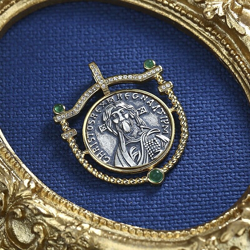 Justinian II Shield Agate Pendant N1013