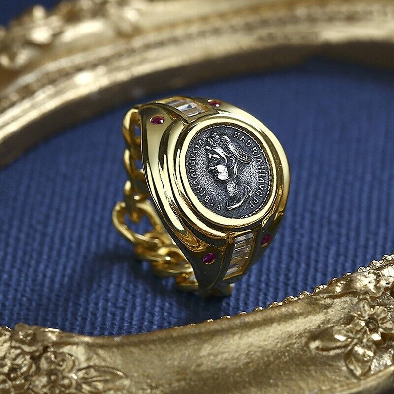 Sabina Coin Chain Ring