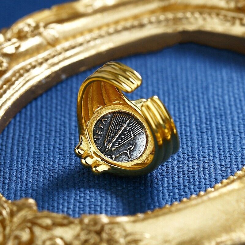 Greek Demeter Coin Replica Ring R1024