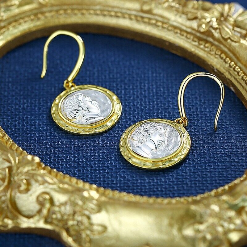 Roman Coin Replica Earrings E1077