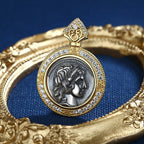 Apollo Roman Coin Halo Pendant N1019