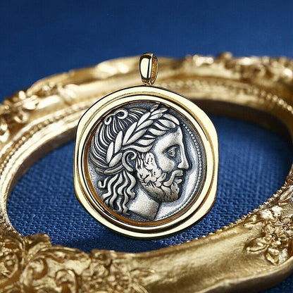 Zeus Greek Coin Replica Pendant N1014