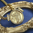 Athena Greek Coin Necklace
