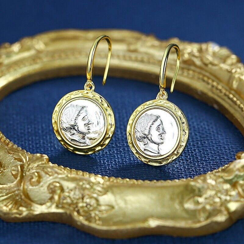 Roman Coin Replica Earrings E1077