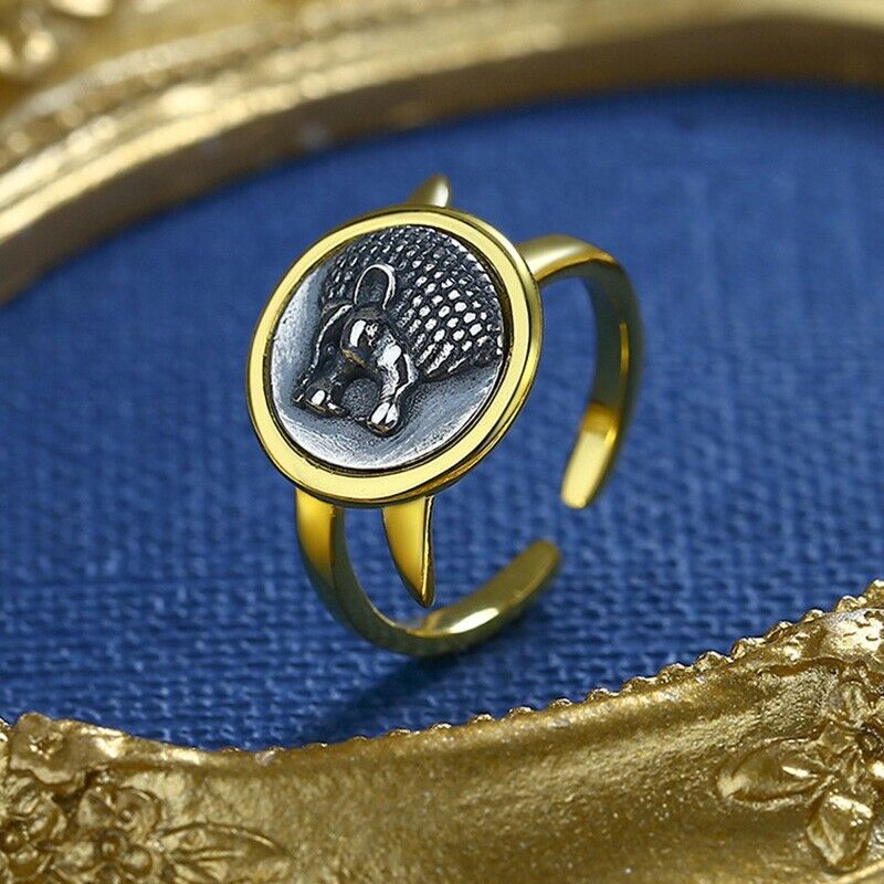 Roaring Lion Greek Coin Ring R1052