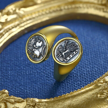 Janus Roman Coin Ring R1028